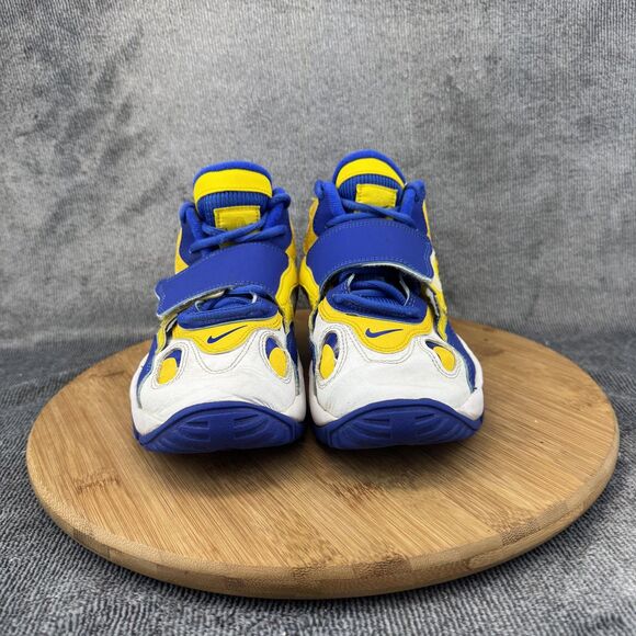 Nike Air Max Speed Turf Shoes Youth 4.5Y White Blue Yellow Training DZ4448-100 - Picture 2 of 10